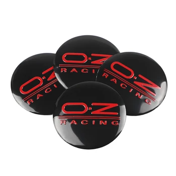 4buc 56mm 3D OZ Racing Logo-ul Auto de Direcție Roți anvelope Centru Insigna autocolant Capac de Butuc Emblema Decalcomanii Simbol Car styling Decor