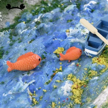 4buc de Simulare Pește Model Figurine in Miniatura Zână Acțiune Jucărie în aer liber, Peisaj Decoruri DIY Micro Peisaj Decor