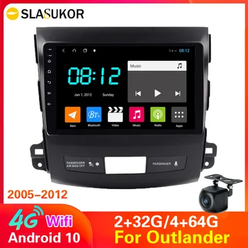 4G+WiFi Android 10 Radio Auto Multimidia Jucător de Navigare GPS Pentru Mitsubishi Outlander Xl 2 2005-2012 Capul Unitate BT RDS nu 2din
