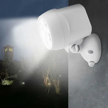 4LEDs Mișcare Senzor de Lumină IP65 rezistent la apă în aer liber Bufnita de Perete de Lumină Grădină Banda de Lumină de Siguranță Curte Garaj Lampa Exterior Perete