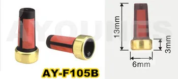 500pieces prefect de calitate plasă de filtre de combustibil injector filtru pentru Corsa , Vectra, S10 injector (13*6*3mm,AY-F105B)