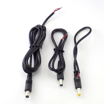 50pcs 0,5 M DC masculin Sârmă cablul de alimentare cablu de plumb 12V Extensie Conector pentru CCTV benzi cu LED-uri de lumină Adaptor 5.5*2.1 mm cabluri