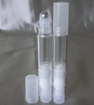 50PCS 6ML Parfum rola de plastic pe sticla ,Esența oțel inoxidabil lei pe sticla de plastic, Crema de ochi, de buze Reîncărcabile tub