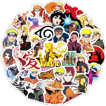 50pcs Desene animate Naruto Autocolante Rece Naruto Autocolant Impermeabil Depozitare Skateboard Chitara Laptop Steakuri Copil Jucărie