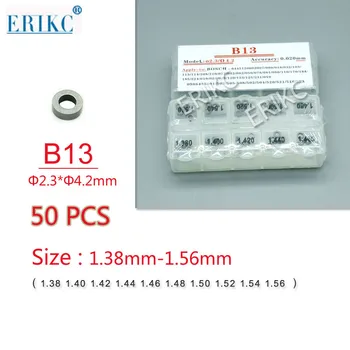 50PCS ERIKC adăugați elementul de fixare B13 Dimensiuni 1.40 mm-1,58 mm Combustibil Injector Common Rail Injector Lamele Ajustare Standard Șaibă de Etanșare pentru Bosch