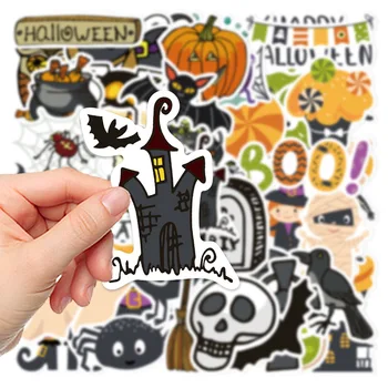 50Pcs Halloween Liliac Fantomă Graffiti Autocolant Impermeabil Amuzant Drăguț Autocolante Halloween DIY Notebook Ceașcă de Camera de Decorare Autocolant