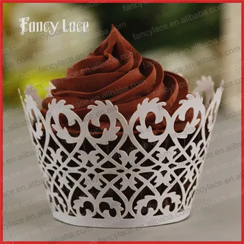 50pcs Petrecere Decoratiuni de Masă Lase Cupcake Wrapers,Coroană de Flori de Ziua de Masă Cupa de Hârtie Garnituri Consumabile