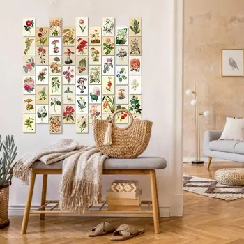 50pcs Verde Frunze de Plante Poster de Arta de Perete de Hârtie Pictura Imagine Decor Acasă de Imprimare Nordic Poster Pentru Dormitor Design