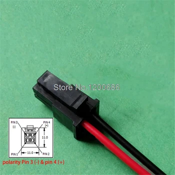 5CM 22AWG Molex P/N 43025-0400 4 Pin Molex Micro-Fit 3.0 dual rând (4 Circuite) de sex Masculin 5 cm lungime cablu Pin 3 (-) pin 4 (+)