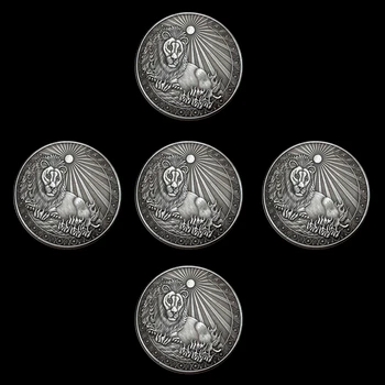 5Pcs Douăsprezece Constelații Monedă de Bronz pe Marte Leo Token Challenge Monedă Decor Mobilier de Colectie Cadouri