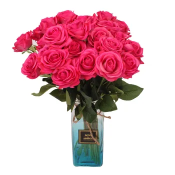 5PCS Mare Artificiale a Crescut de Nunta Flori Decorative Masă Acasă Decor Trandafiri de Mătase Flori Buchete Flori False Bou