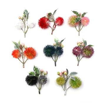 5Pcs Mini Simulare de Flori casă de Păpuși în Miniatură Buchet Mingea Artificiale Fals Grădină de Flori Decor Acasă Jucărie miniaturi accesorii