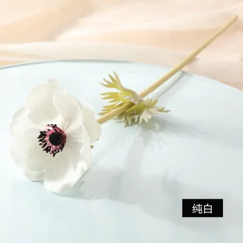 5Pcs PU Anemone de Flori de Iarba de Cereale Bujor Real Touch Flori Artificiale Acasă Decorare Nunta, Aranjament floral Buchet de Trandafiri