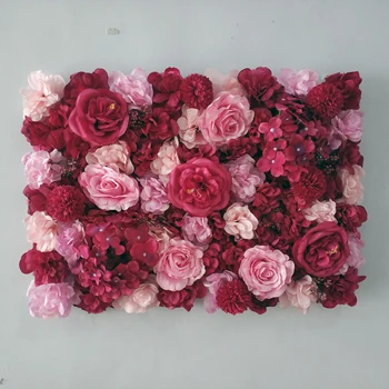 60x40cm Flori Artificiale Decor de Perete Hortensie Bujor Floare Trandafir Panoul de Nunta fondul Shop Decor Floral Design
