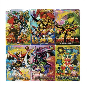 6PCS Majin Eiyuuden Wataru Anime Cifre Bronzare Textura Carduri Flash Carduri de Colectie Jucarii Cadouri de Ziua de nastere pentru Copii