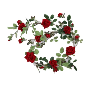 70 inch Artificiale ghirlande de Flori de Interior Perete Mirro Decor Acasă Flanel Crescut de Viță de vie de Plante pentru Nunta Arc Fundaluri
