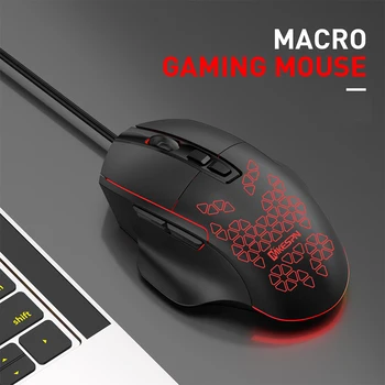 7200 DPI Macro Mouse de Gaming cu Fir 4 Tipuri de Iluminare RGB Ergonomic O Cheie Desktop Soareci PC Gamer Mouse-ul pentru Laptop Notebook
