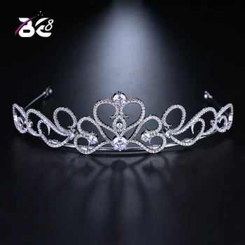 8 2018 Noua Moda de Lux Cristal AAA CZ Diademe și Coroane Femei Păr Accesorii Par Mireasa Bijuterii Tiara De Noiva H137