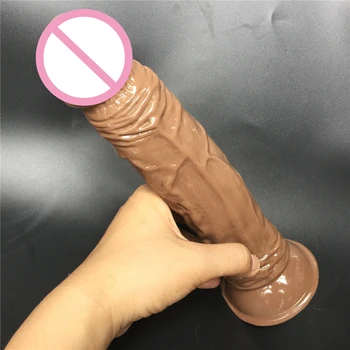8.9 inch 23 cm vibrator mare ,penis realist, ventuza penis de jucarie sexuala pentru femeie sex produs