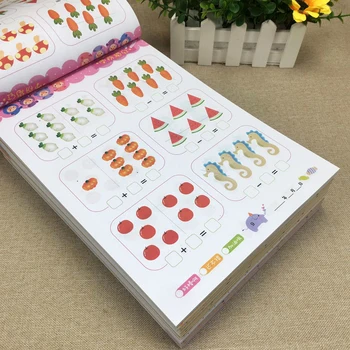 80 Pagini / Carte de Copii de Adunare și Scădere Matematica de Învățare Elevii Scrisul Preșcolar Matematică caiete
