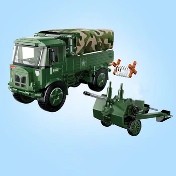 Al doilea Război mondial Militar Model de Serie Britanic Tractor Transportator Soldat Arma Crimei Accesorii Blocuri Caramizi Jucarii