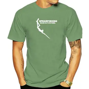Amuzant Spearfishing Scafandru Camasi Barbati de Vara din Bumbac Harajuku Maneci Scurte Gât O Streetwear Negru T-shirt