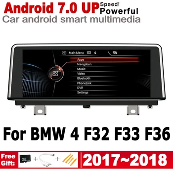 Android player auto Pentru BMW seria 4 F32 F33 F36 2017 2018 EVO Stil original Autoradio navigare gps Bluetooth ecran HD IPS
