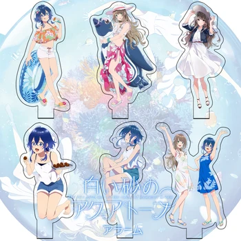 Anime Aquatope pe Nisip Alb Misakino Kukuru Fuka Miyazawa Desene animate Stand Figura Placa de Model Display Birou Jucarie Cadou