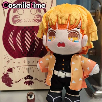 Anime Demon Slayer Kimetsu Nu Yaiba Agatsuma Zenitsu de Pluș Drăguț 20cm Păpușă de Pluș Îmbrăcăminte Costume Cosplay Figura Xmas Cadouri