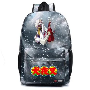 Anime Inuyasha Rucsac De Pânză Packsack Teenger Ghiozdan De Înaltă Calitate Casual Unisex Student Travel Geanta De Laptop