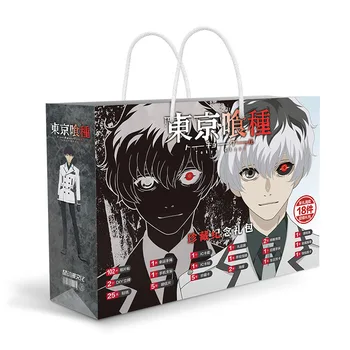 Anime Tokyo Ghoul cadou lucky sac de colectare de jucării includ carte poștală poster insigna autocolante semn de carte cadou