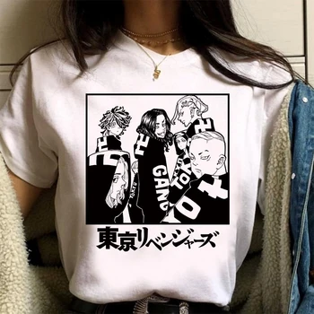 Anime Tokyo Răzbunătorul Tricou Harajuku 2022 Vara cu Maneci Scurte Kawaii Topuri Unisex grafic t shirt