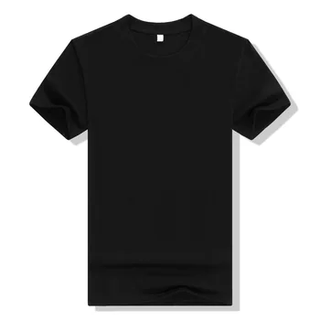 AOSH 1-27 Bumbac culoare solidă cu mânecă scurtă t-shirt pentru bărbați și femei vrac gât rotund plin de compasiune bumbac alb bottom cămașă tee
