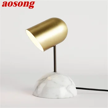 AOSONG Moderne Lampă de Masă Simplu Moda Marmură lampa de Birou cu LED-uri Pentru Casa Dormitor Hotel Living Decorative