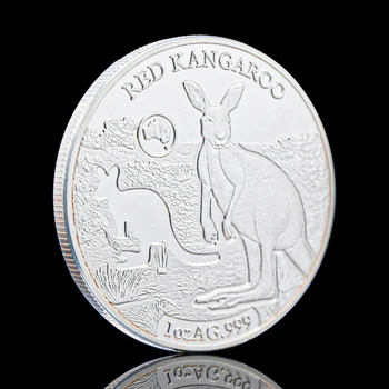 Argint Placat cu Animale Red Kangaroo 1oz Insulele Solomon Suveniruri Monede Comemorative Medalie Regina Colectie de Monede Cadou Provocare