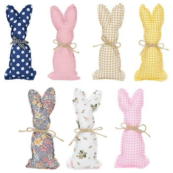 AT69 -Paste Decor Pânză Bunny Ornamente de Paște Iepure Petrecere de Vacanță pentru Copii Jucarii Cadouri Decor de Primăvară Acasă DIY Meșteșug Consumabile