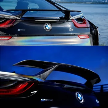 Auto Styling cu Spoiler Spate Aripa de Fibra de Carbon, Spoiler Spate Portbagaj Buze Boot Aripa Decor Pentru BMW i8 2014 2015 2016 2017 2018 2019