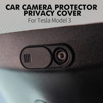 Auto Universal Cu Camera Webcam Capacul De Securitate Accesorii Mici Pentru Tesla Model 3 2017-2020 Scut De Protecție A Vieții Private Durabile Instrumente