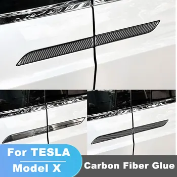 Autocolant Auto Pentru Tesla Model X Mânerul Ușii Capacul Protector Autocolant Fibra De Carbon Lipici Ocupa Kit Auto Accesorii Coafura