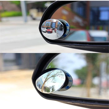 Automobile Fără Ramă Mică Oglindă Circulară De 360 De Grade Inversarea Blind Spot Mirror Convex Oglinda Retrovizoare Rotație