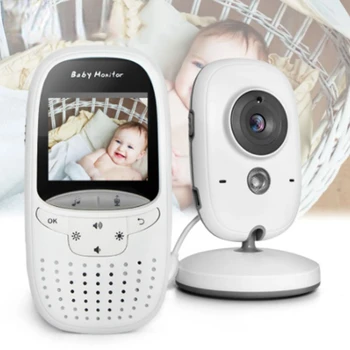 Baby Monitor VB602 IR Viziune de Noapte Temperatura Monitor cântece de Leagăn Interfon VOX Video în Modul aparat de Fotografiat Copil Walkie Talkie baby-sitter