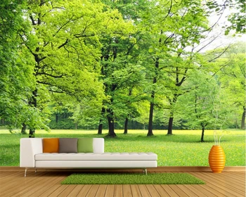 Beibehang Fotografie Tapet Verde, Copaci, Peisaj Dormitor, Cameră de zi cu TV de Perete de Fundal Tapet tapete Murale decor acasă