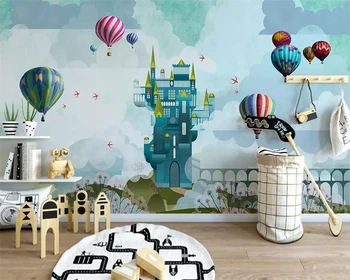 Beibehang tapet Personalizat Nordic mână-pictat aeriene loft balon sky copii, camera TV, canapea de fundal pereti tapet 3d