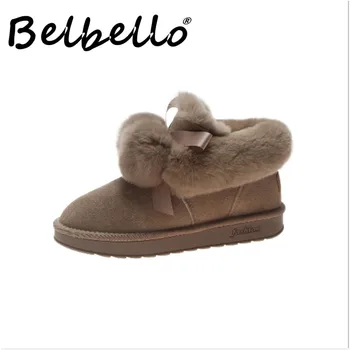 Belbello 2019 iarna zapada ghete casual confortabil Vilozităților pantofi
