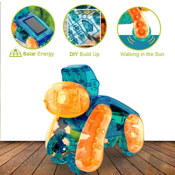 Bloc Solar Gorilla Jucărie DIY Energie Solară Melci Jucarie Excavator Modelul de Stivuitor Jucărie Copil Science-Tehnologie