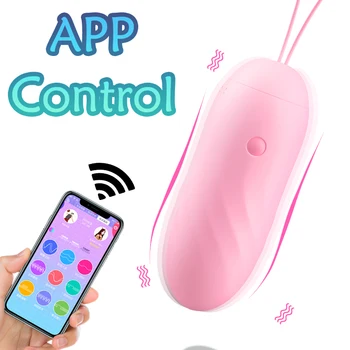 Bluetooth Vibrator Wireless de Control de la Distanță App Vibratoare pentru Femei USB de Reincarcare Vibratoare Sari Ouă Jucarii Sexuale Masturbari Ouă Vibrador