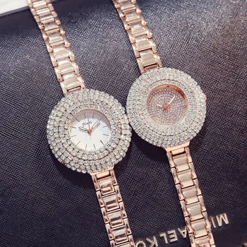 Brand de lux Ceasuri pentru Femei Brățară Creative Diamant, Cuarț Ceasuri Doamnelor Brățară Elegant Relogio Feminino Reloj Mujer