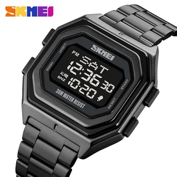 Brand Original SKMEI Digital Ceas de Lux 2Time Numărătoare inversă Cronometru Electronic Mișcarea Sport Impermeabil Ceasuri de mana de Om