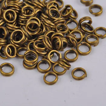 bronz antic 2000pcs dublu salt inele 4-5-6-7-8-10-12-14-16-20mm inele despicate bijuterii a face provizii constatările accesorii