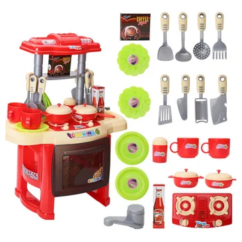 Bucătărie de Gătit pentru Copii de Pre-școală Jucării Găti Joaca Set pentru Copii Baieti Fete Cadou